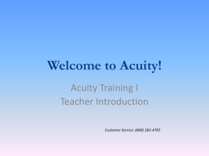 Welcome to Acuity!