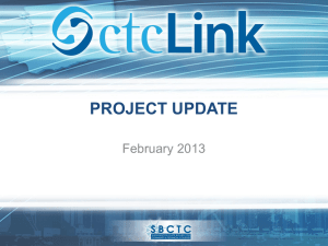 ctcLink Project Update
