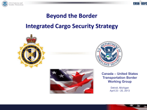 Beyond the Border Integrated Cargo Security Strategy