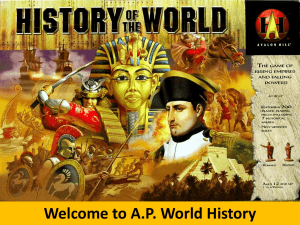 A.P. World Intro PowerPoint