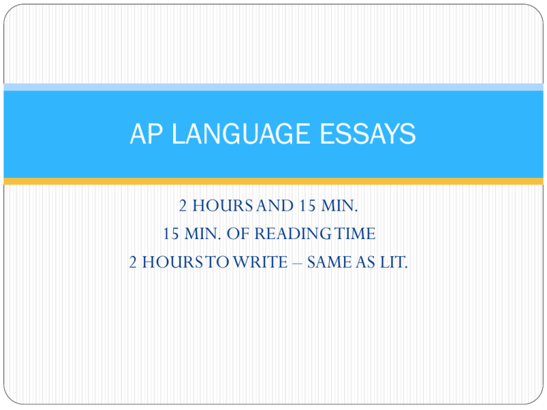 ap language 2023 sample essays