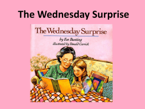 The Wednesday Surprise PPT - MBrownASDHS