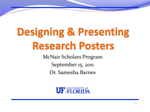 Designing a Poster Presentation