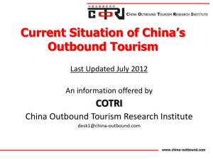 CHINA OUTBOUND TOURISM RESEARCH INSTITUTE