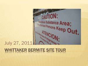 Whittaker Bermite Site Tour