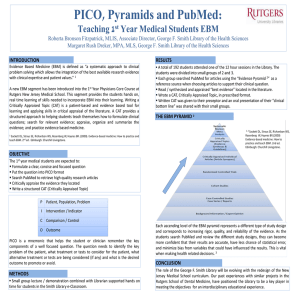 PICO, Pyramids and PubMed - Rutgers University Libraries