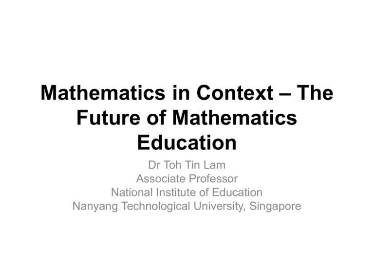 Mathematics In Context