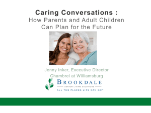 Caring Conversations Presentation June 2013