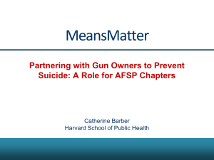 Partnering with Gun Owners to Prevent Suicide