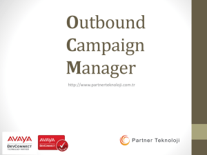 Outbound Campaign Manager