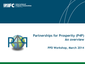The Partnerships for Prosperity (P4P)