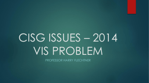 CISG Issues- 2014 Vis Problem, Arbitration Class