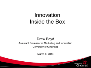 Drew Boyd`s Summary - Inside the Box - 03-6-14