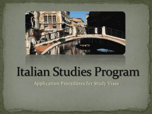 Italian Studies Program - Kansas State University