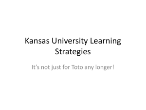 Kansas University Learning Strategies