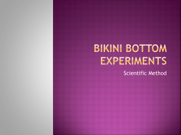 method scientific Bikini experiments bottom
