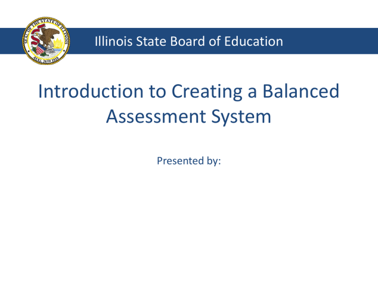 Balanced Assessment PPT