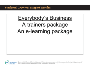 `Everybody`s Business A trainers package`