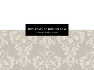 The Legacy of the New Deal PPt - pams-byrd
