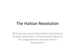 High School Reflective Essay Examples The Haitian Revolution Ppt Thesis Statement Essay also Position Paper Essay Haitian Revolution Dbq Thesis Statement For Descriptive Essay