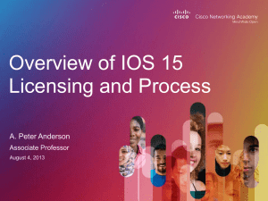 IOS 15 License Process