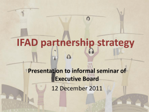 IFAD partnership strategy
