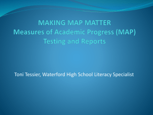 (MAP) Testing and Reports - Waterford Public Schools