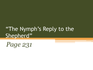 The Nymph*s Reply to the Shepherd