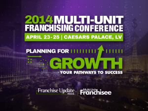 Event Marketing - Multi-Unit Franchising Conference