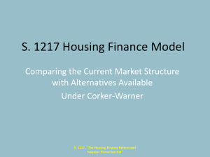 S.1217 Housing Finance Structure