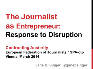 Entrepreneurial journalism - International Federation of Journalists