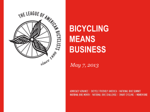 How to Make the Case that Bicycling Means Business