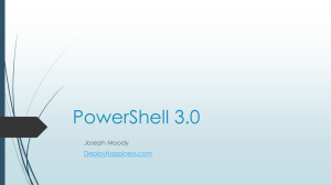 PowerShell 3 - DeployHappiness