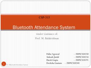 Bluetooth Attendance System