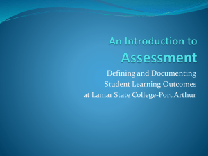 Introduction to Assessment Powerpoint