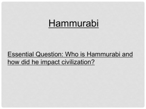 Hammurabi`s Code powerpoint