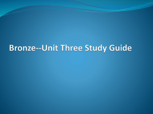Bronze--Unit Three Study Guide At the start of *The Third Wish,* the
