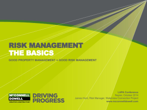 Risk Management The Basics