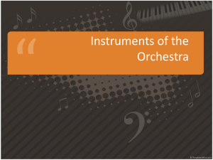 Young Person`s Guide to the Orchestra Power point