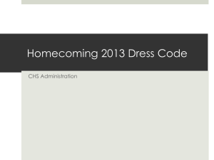 Prom 2012 Dress Code - Clinton Public School District