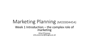 Marketing Planning (MOD004454)