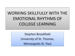The Emotional Rhythms of College Learning