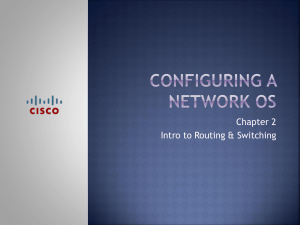 Chapter 2 Configuring a Network OS
