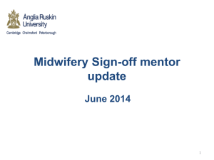 Midwifery Sign-off mentor update