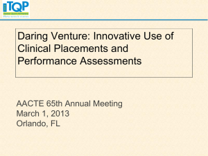 Contribution to Panel Discussion at AACTE Conference 2013