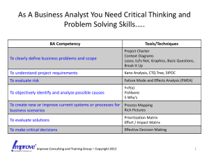 As A Business Analyst You Need Critical Thinking and