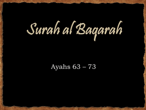 Lesson12 Surah Baqarah-Presentation