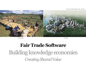 Creating Shared Value - Fair Trade Software Foundation