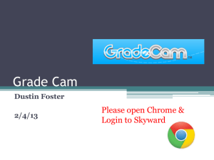 Grade Cam Presentation - Renton School District