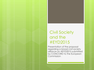 Civil Society and the #EYD2015